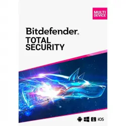 Bitdefender Total Security 2024 3 Dispositivos 1 Año PC/Mac/Android/iOS Descarga Digital