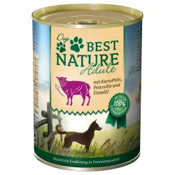 Best Nature Adult 6 x 400 g comida húmeda para perros - Cordero, patatas y perejil