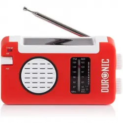 Duronic Hybrid Radio AM/FM con Carga Solar/Dinamo