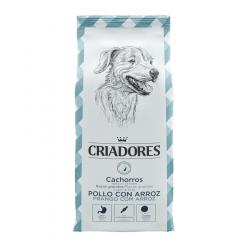 Criadores Pollo y Arroz pienso para cachorros de razas grandes