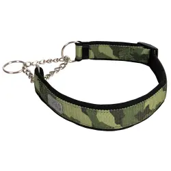 Collar antitrones Rukka® Moon Eco, estampado verde para perros - M: 35 - 55 cm de contorno de cuello, 25 mm de ancho
