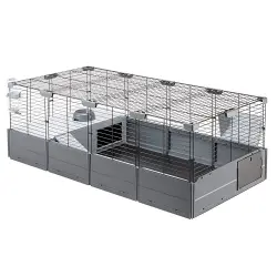 Jaula Ferplast Multipla Maxi para roedores - Gris: 142,5 x 72 x 50 cm (L x An x Al)