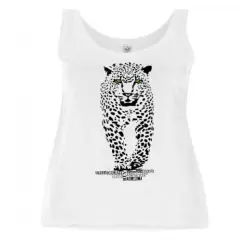 Camiseta tirantes mujer jaguar color Blanco