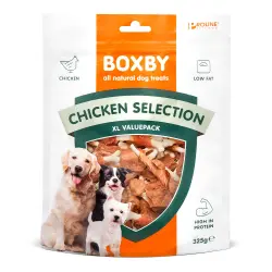 Boxby snacks con selección de aves para perros - 325 g