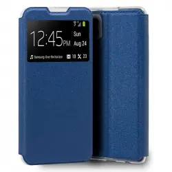 Cool Funda Flip Cover Liso Azul para Samsung Galaxy A22 4G