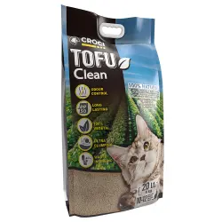 Croci Tofu Clean arena biodegradable para gatos - 20 l (9 kg aprox.)