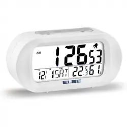Elbe RD-009-B Reloj Despertador Blanco