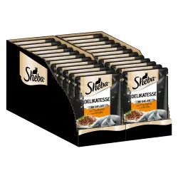 Sheba 12 x 85 g en sobres Multireceta - Delicias de pavo en gelatina