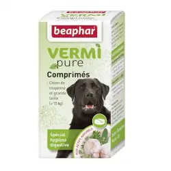 Beaphar VERMIpure Repelente Interno Natural en comprimidos para perros