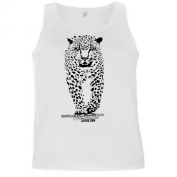 Camiseta tirantes hombre jaguar color Blanco