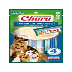 Churu Snack Cremoso Receta de Pollo con Atún para perros – Multipack 12