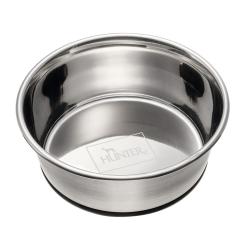 Comedero de acero HUNTER - 0,55 litros, diámetro 13 cm