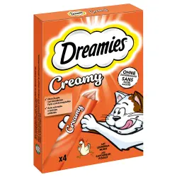 Dreamies Creamy Snacks cremosos para gatos - Pollo (4 x 10 g)
