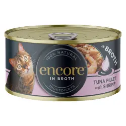 Encore en latas 16 x 70 g comida húmeda para gatos - Atún con gambas