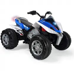 Injusa Quad Eléctrico 12V Azul/Blanco