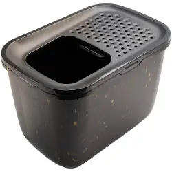 Arenero para gatos Savic Hop In Marble - negro-oro