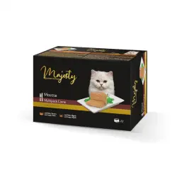 Majesty Adult Gold Selection Mousse Carne lata para gatos – Pack