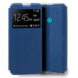 Cool Funda Flip Cover Liso Azul para Oppo A15 / A15s