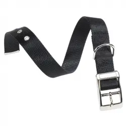 Collar Nylon Club Cf Negro para perros Ferplast, Tallas 45 - 53 Cms
