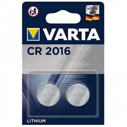 Varta Pack 2 Pilas Botón CR2016 3V