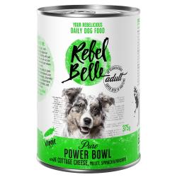Rebel Belle Adult Pure Power Bowl comida vegetariana para perros - 6 x 375 g
