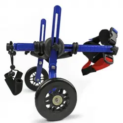 Silla de ruedas Azul para perros +11 kg autoajustable