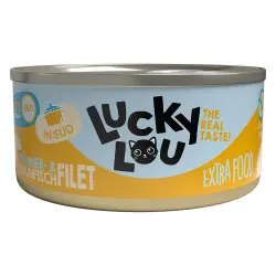 Lucky Lou Filete Extrafood en Caldo 18 x 70 g - Pollo y atún