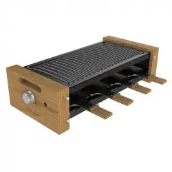 Cecotec Cheese&Grill 8200 Wood Black Raclette para 8 Personas 1200W