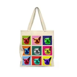 Mascochula bolsa warhol personalizada con tu mascota multicolor