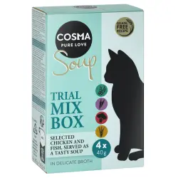 Cosma Soup sopa para gatos 4 x 40 g pack mixto - Mix 2: 4 variedades