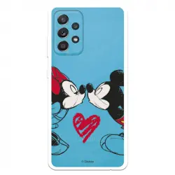 Funda Oficial de Disney Mickey y Minnie Beso Clásicos Disney para Samsung Galaxy A52 5G