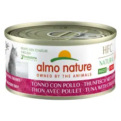 Almo Nature HFC Natural Made in Italy 6 x 70g - Atún y pollo