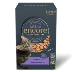 Encore Kitten Jelly Pouch 5 x 50 g - Selección deliciosa (2 variedades)