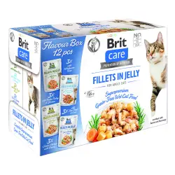 Brit Care Cat filetes gelatina 12 x 85 g  - Pack mixto