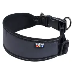 Collar reflectante Rukka® Luminous Soft para perros - M: 30 - 50 cm contorno de cuello, 25 mm de ancho