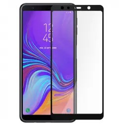 Avizar Protector de Pantalla de Cristal Templado Ultrafino Bordes Negros para Samsung Galaxy A7 2018