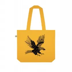 Animal totem bolso tote bag de tela águila amarillo