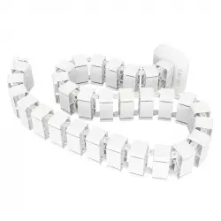 Duronic CM1DM Canaleta Organizadora de Cables Flexible 1.3m Blanca