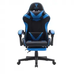 Tempest Shake Silla Gaming con Reposapiés y Masaje Azul