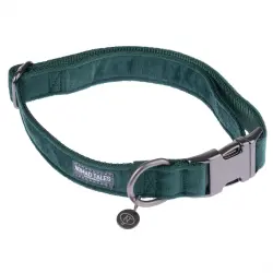 Collar Nomad Tales Blush esmeralda para perros - XS: 24 - 36 cm contorno de cuello, 10 mm de ancho