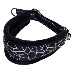 Collar Rukka® Cube, negro - Talla M: 29-37 cm de perímetro del cuello, An 65 mm