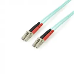 StarTech Cable Aqua Fibra Duplex Multi LC 100Gb 50/125 3m