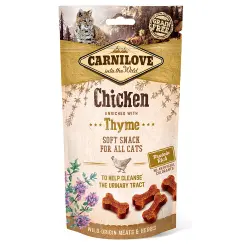 Carnilove snacks semihúmedos con pollo y tomillo para gatos - 50 g