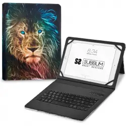 Subblim Keytab Pro Funda con Teclado Bluetooth León para Tablet 9-11"