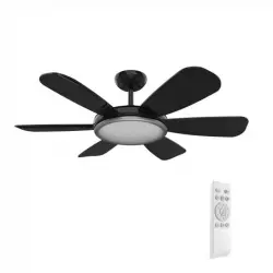 Universal Blue Ibe 4042 Ventilador de Techo con Luz LED y Mando 55W Negro