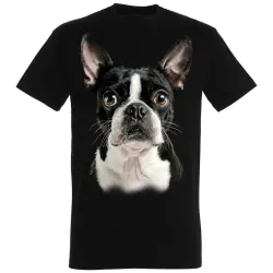 Camiseta Boston Terrier color Negro