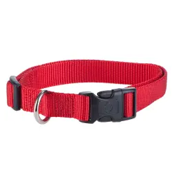 Collar HUNTER Ecco Sport Vario Basic rojo para perros - S: 30 - 45 cm perímetro del cuello, 15 mm ancho