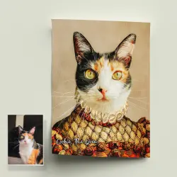 Pet Story Retrato Personalizado de Mascota Lienzo Duquesa