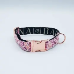 Baona collar kuta morado y rosa para perros