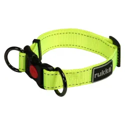 Collar Rukka® Bliss Neon, amarillo - Talla M: 30 - 50 cm de perímetro del cuello, An 25 mm